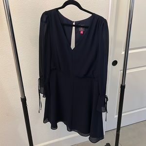 Navy Blue Vince Camuto Flutter Dress, Size 12